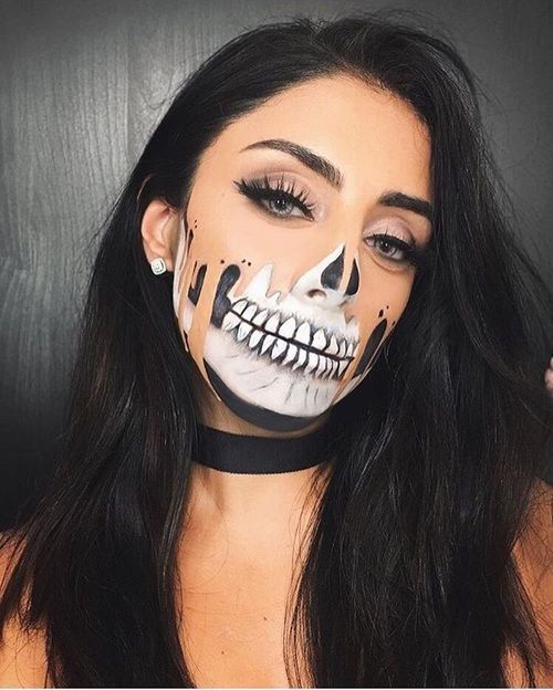 maquillaje esqueleto